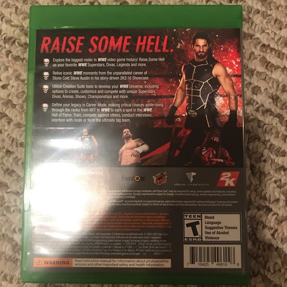 WWE 2016 Xbox One video game - Picture 2 of 3